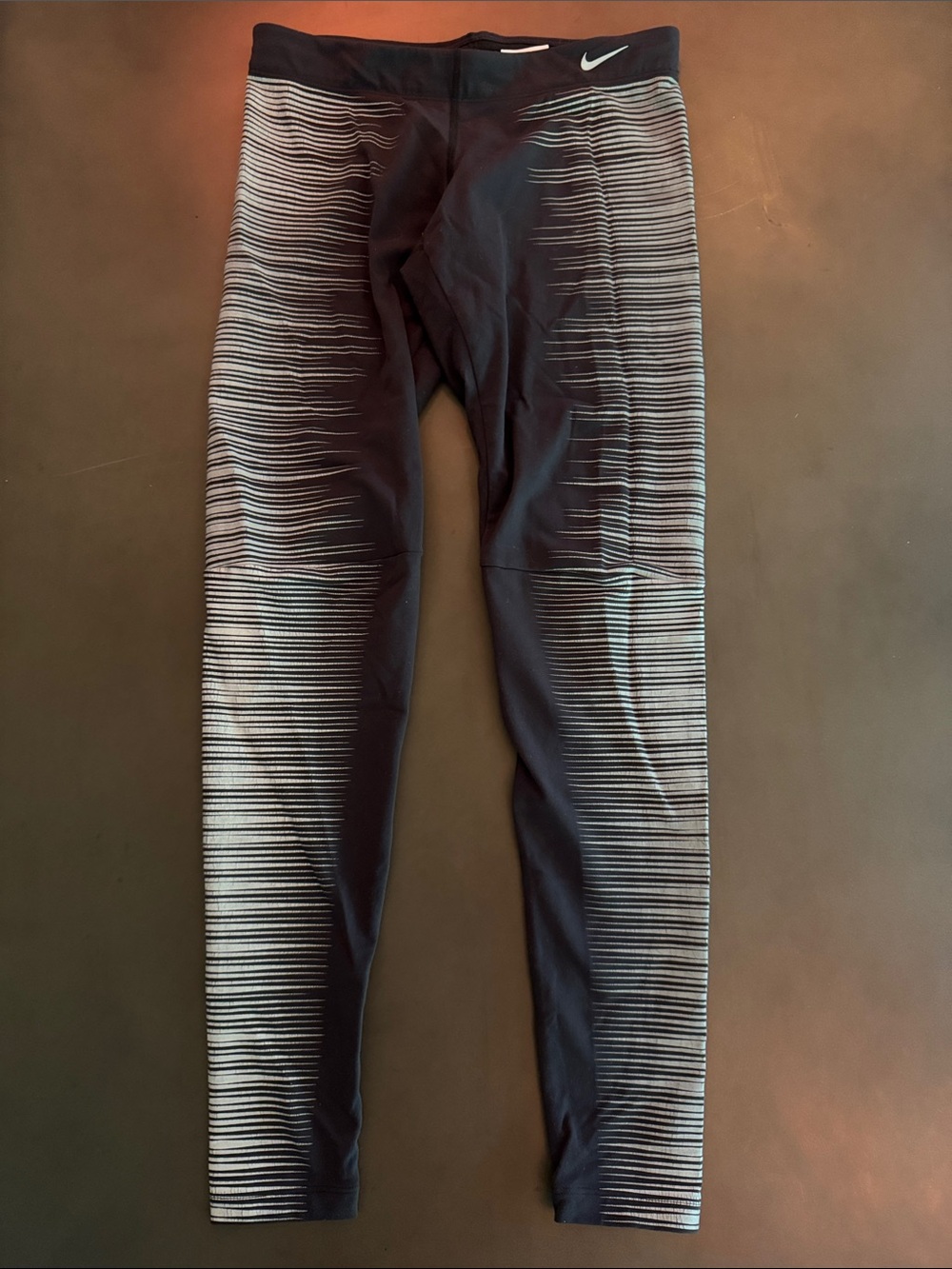 Nike Black and White Gradient Leggings